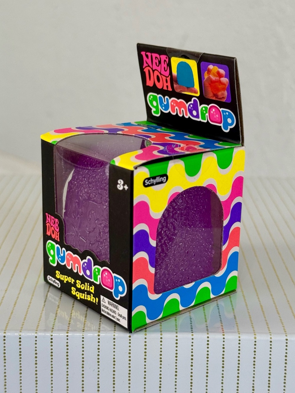 NeeDoh PURPLE GUMDROP Super Solid Squish - BRAND NEW & AUTHENTIC✨ Schylling rare - Picture 2 of 4